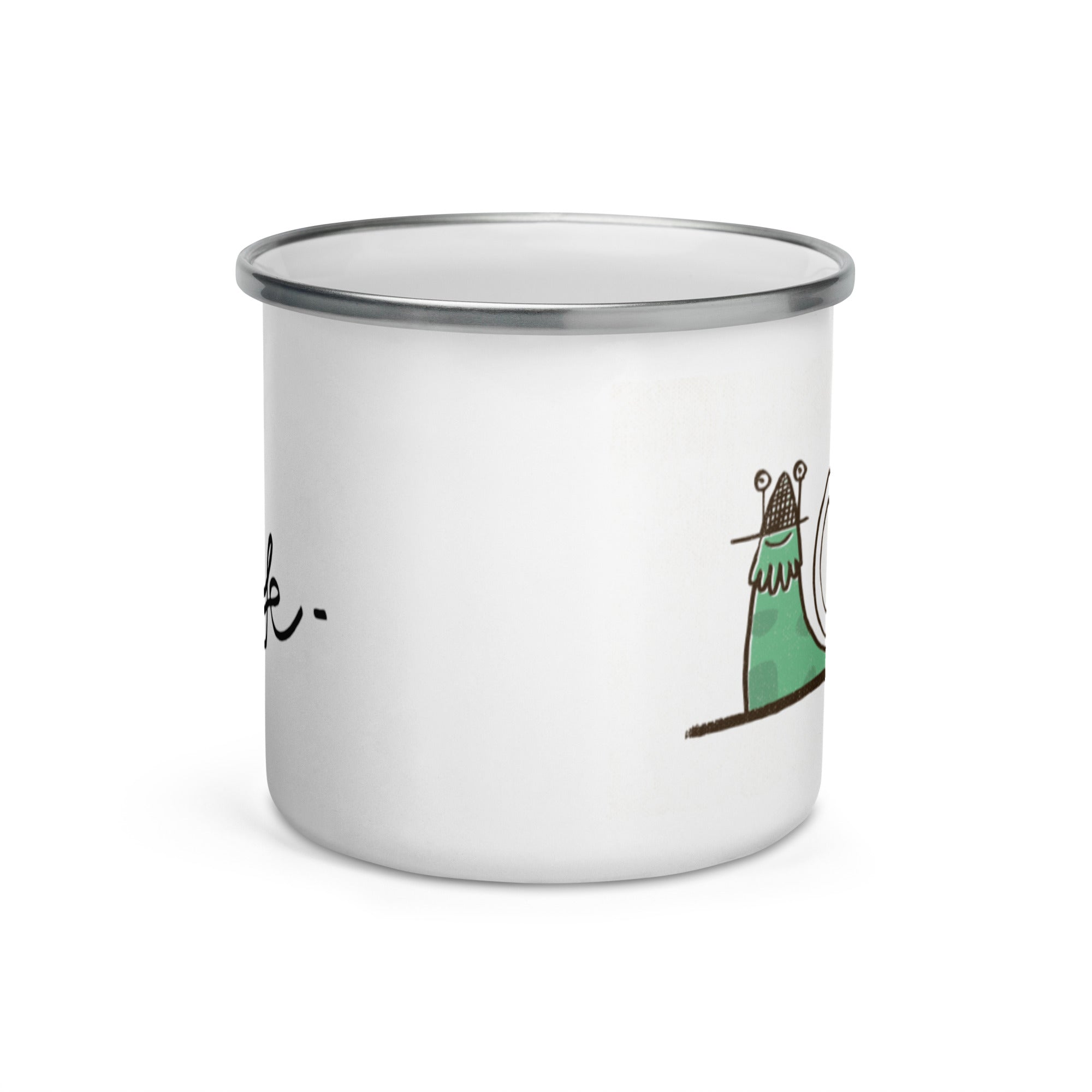 Taza esmaltada "Slow Life"