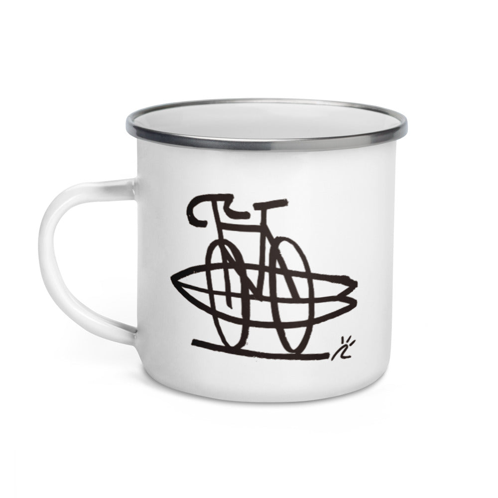 Taza esmaltada "TWINBIKE"