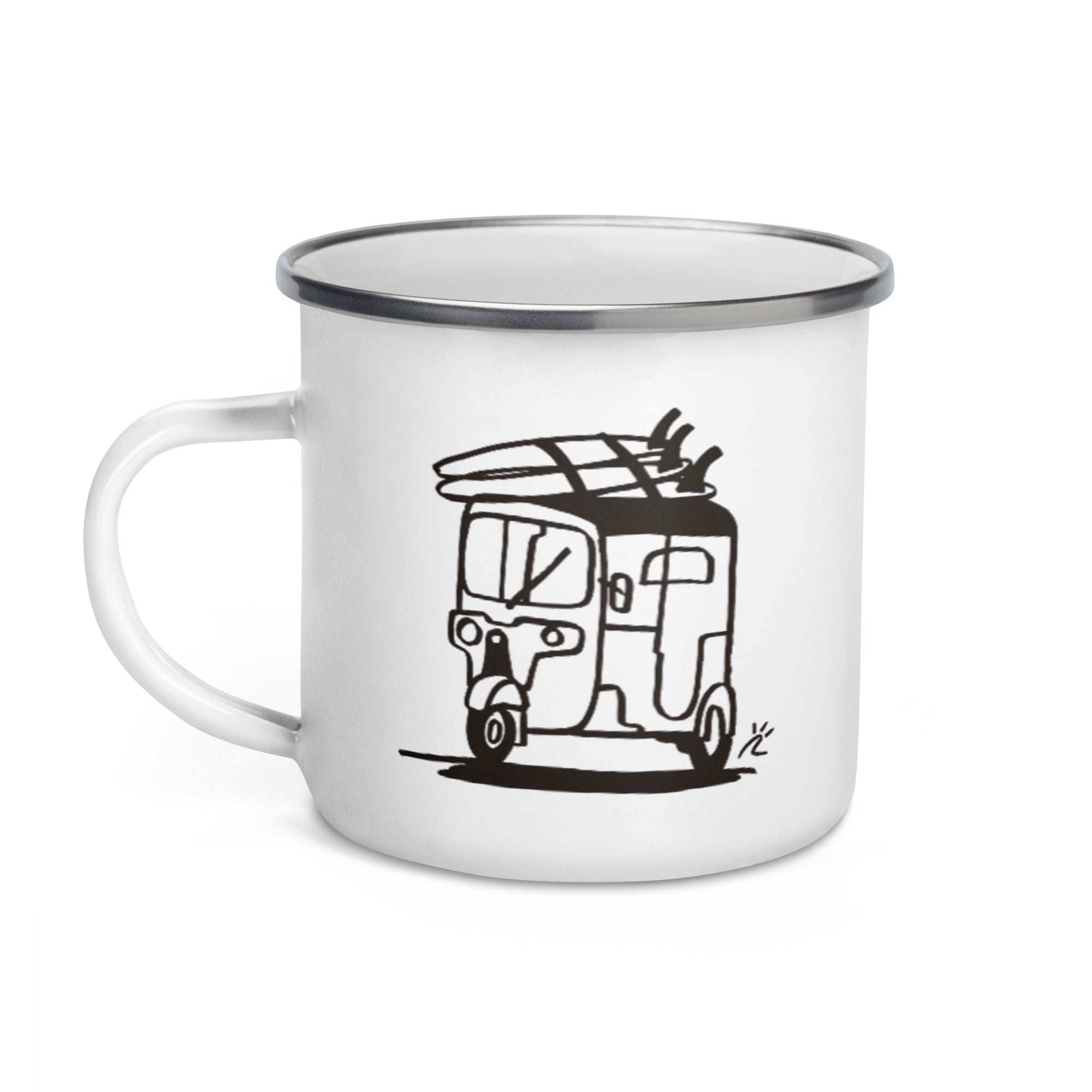 Taza esmaltada "Sri Tuk Tuk"