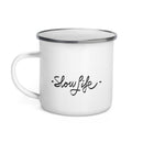 Taza esmaltada "Slow Life"