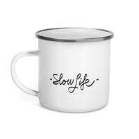 Taza esmaltada "Slow Life"