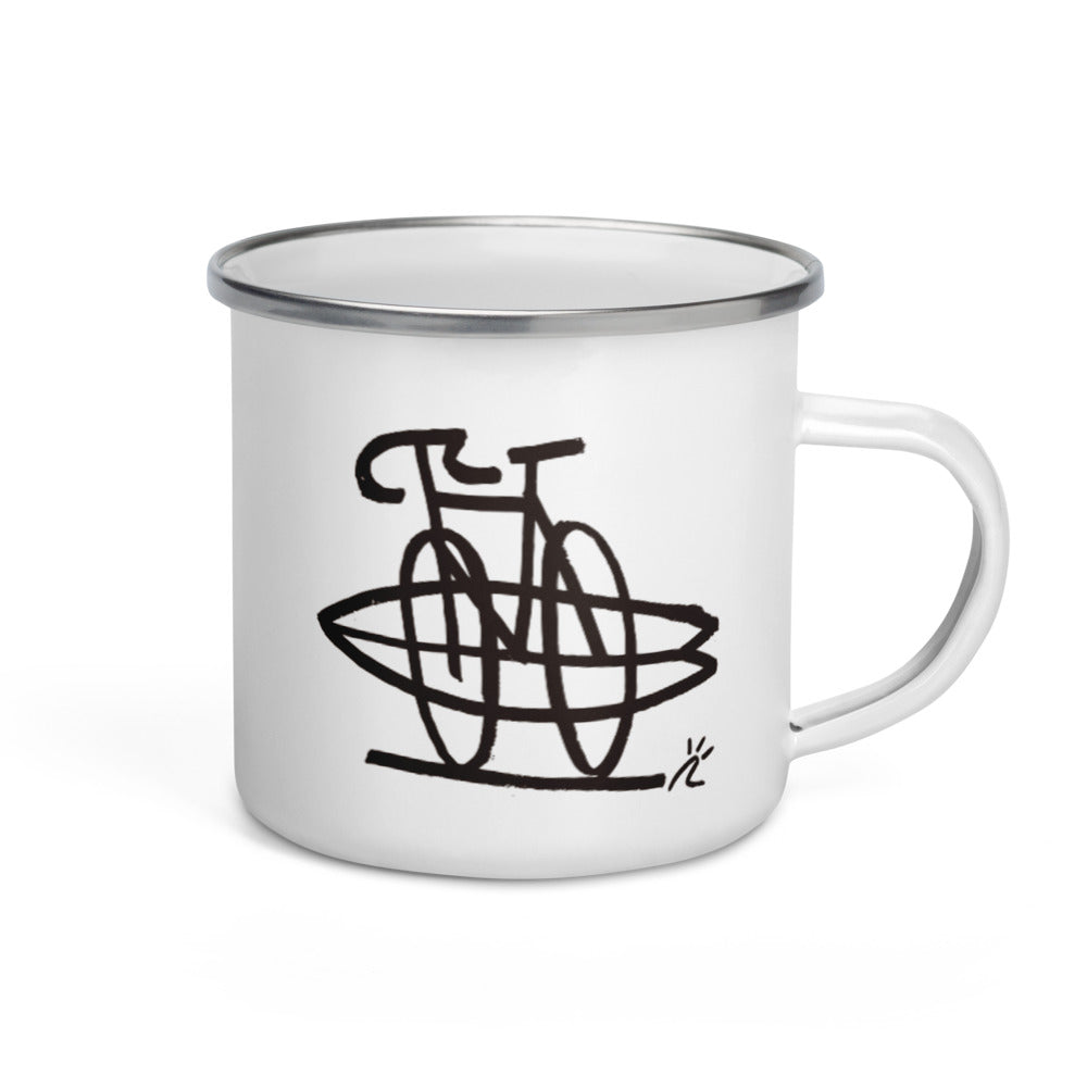 Taza esmaltada "TWINBIKE"