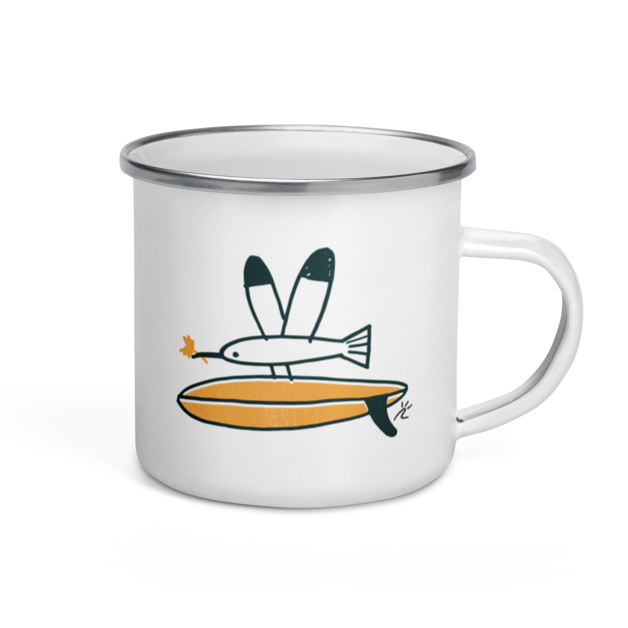 Taza esmaltada "SURF&PEACE"