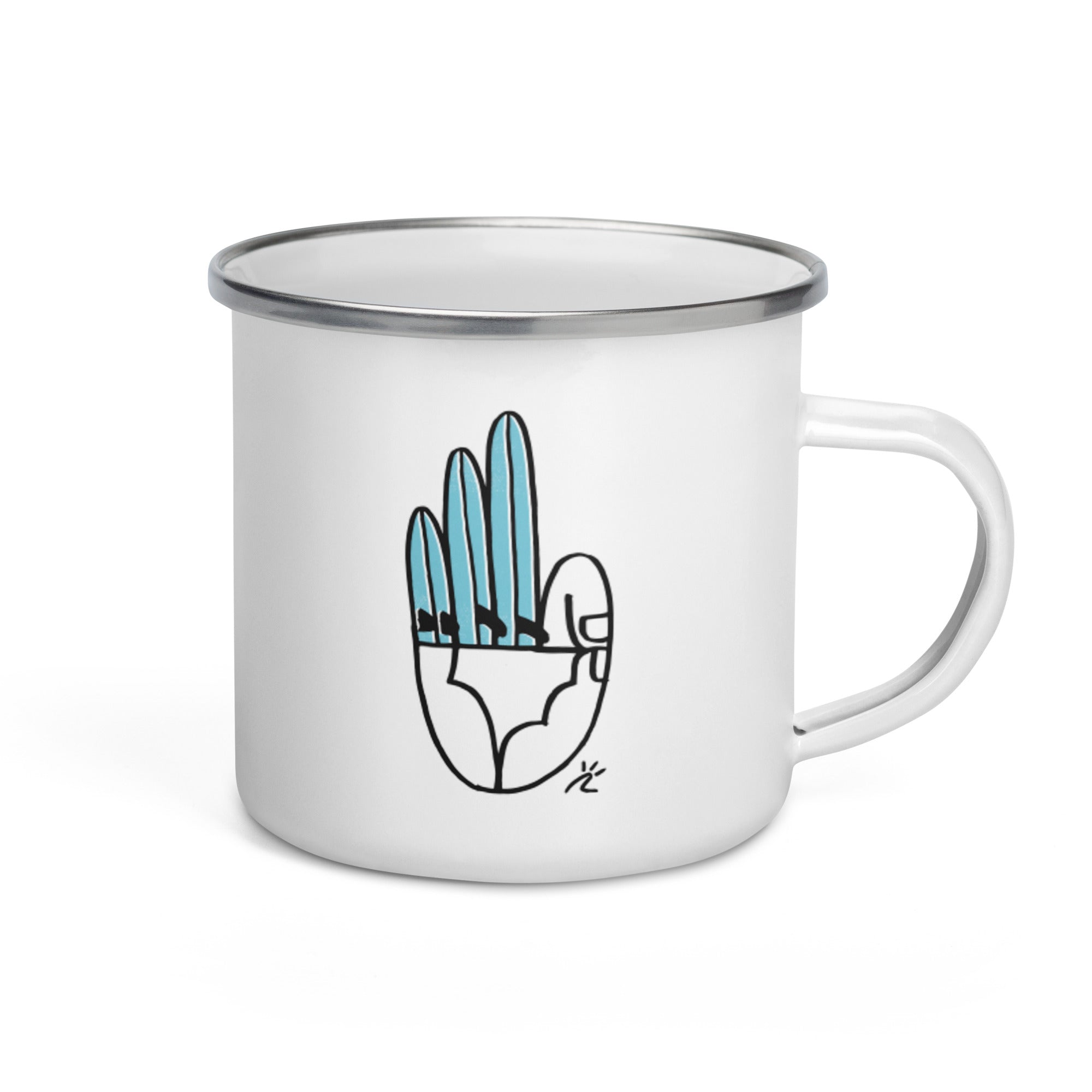 Taza esmaltada "Surf&Relax"