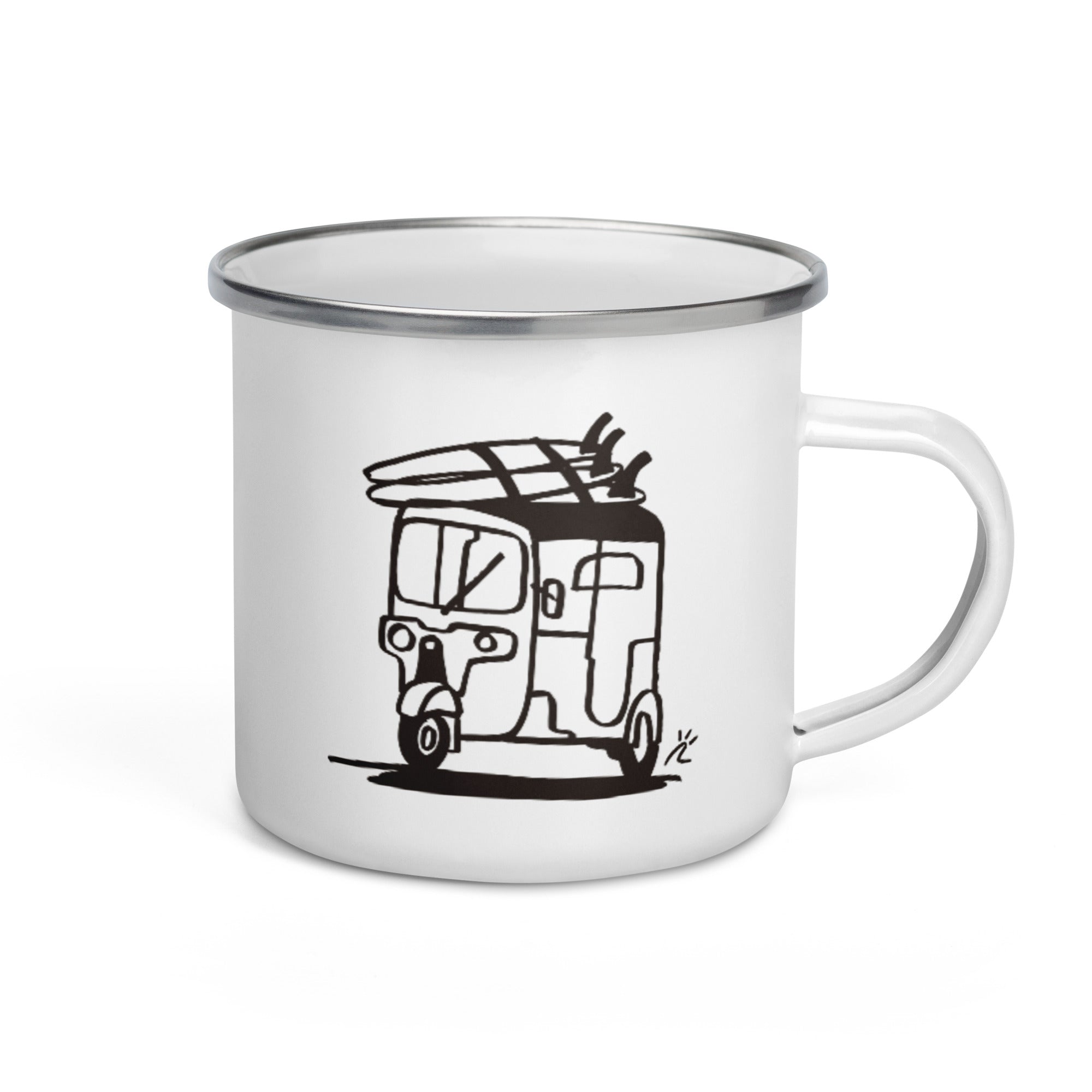 Taza esmaltada "Sri Tuk Tuk"