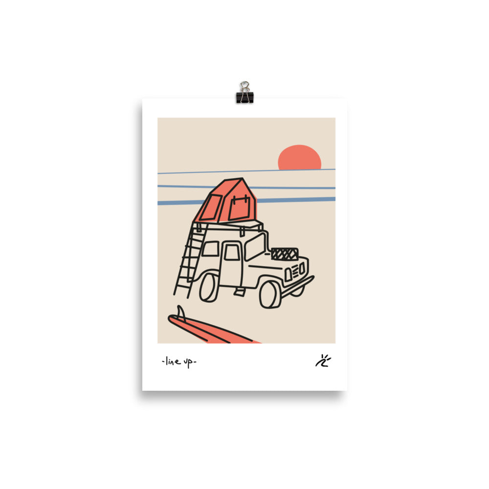 Impresión digital "Line up"