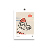 Impresión digital "Line up"