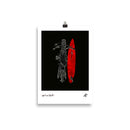 Impresión digital "RED ON BLACK"