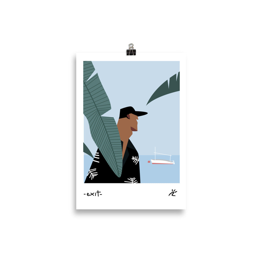 Impresión digital "EXIT"