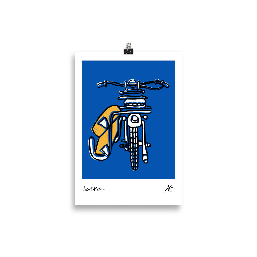 Impresión digital "BACKMOTO"