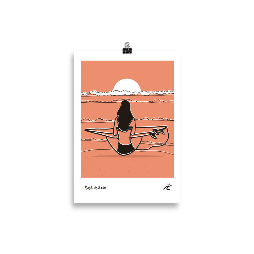 Impresión digital "SEE US SOON"