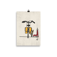 Impresión digital "Surf, bikes & lighthouses"