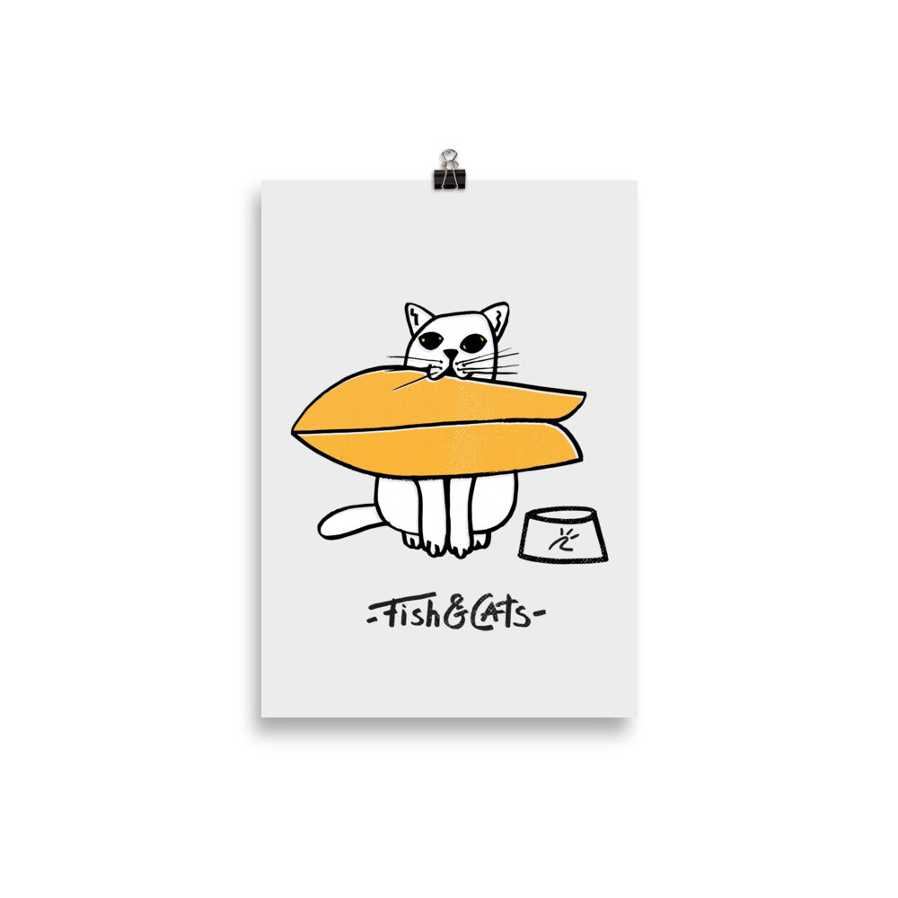 Impresión digital "FISH&CATS"