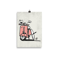 Impresión digital "Wheels and waves"