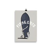 Impresión digital "Fish and cats"