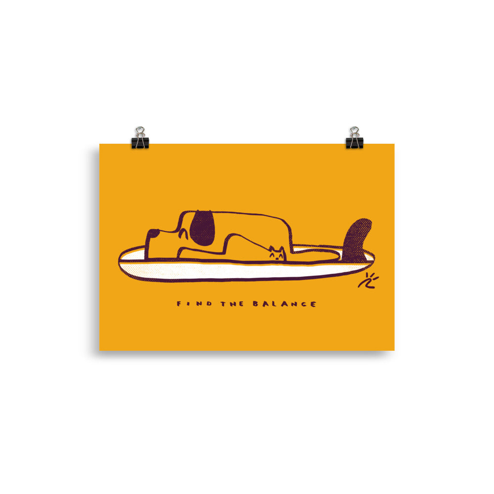 Impresión digital "Find the balance"