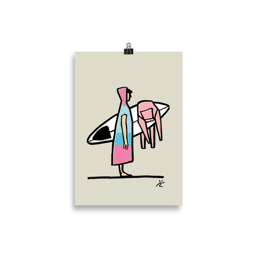 Impresión digital "Poncho time - Surf Edition"