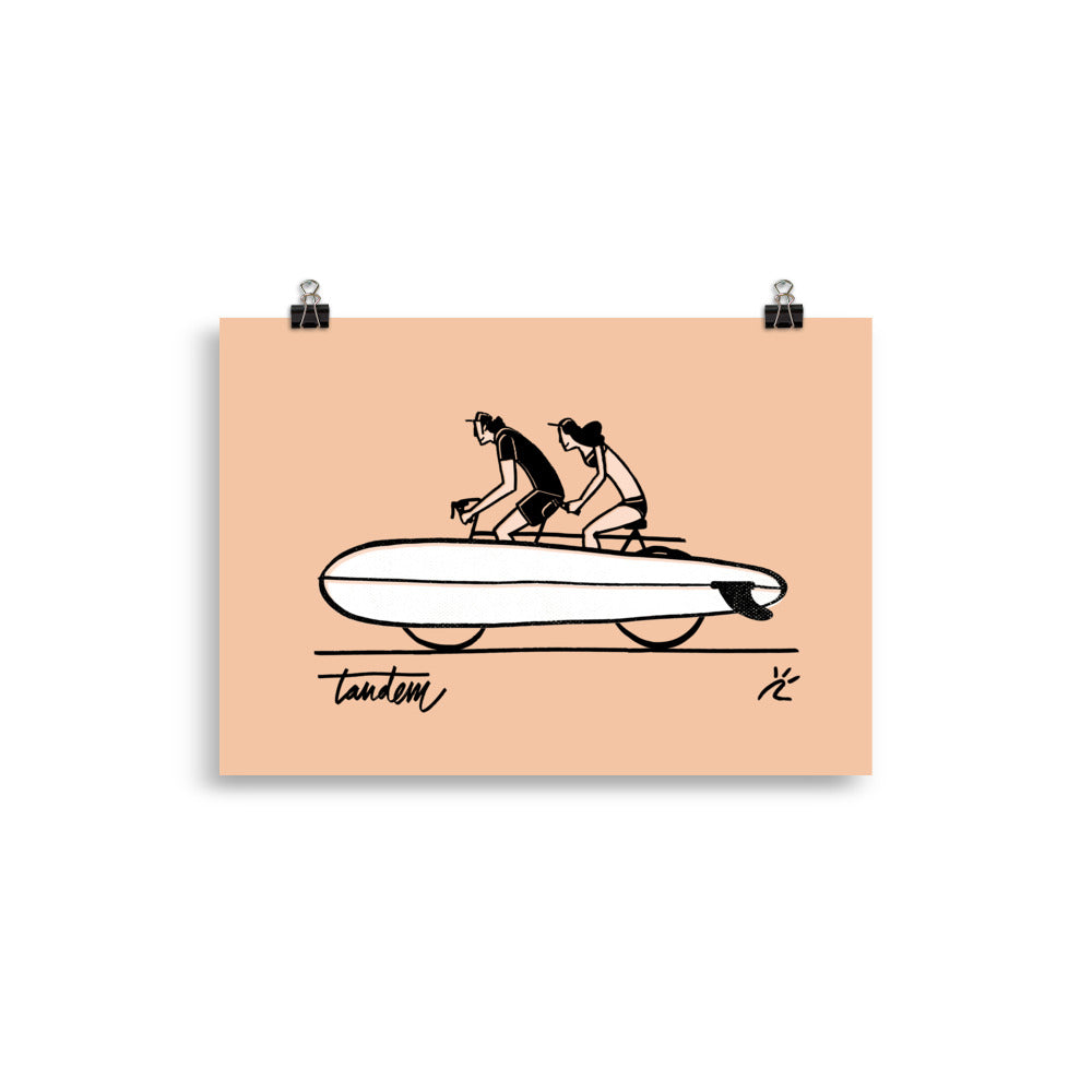 Impresión digital "Surf Tandem Team"