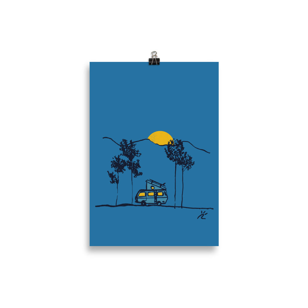 Impresión digital "Under the full moon"