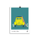 Impresión digital "DOS CABALLOS Y UN TABLÓN"