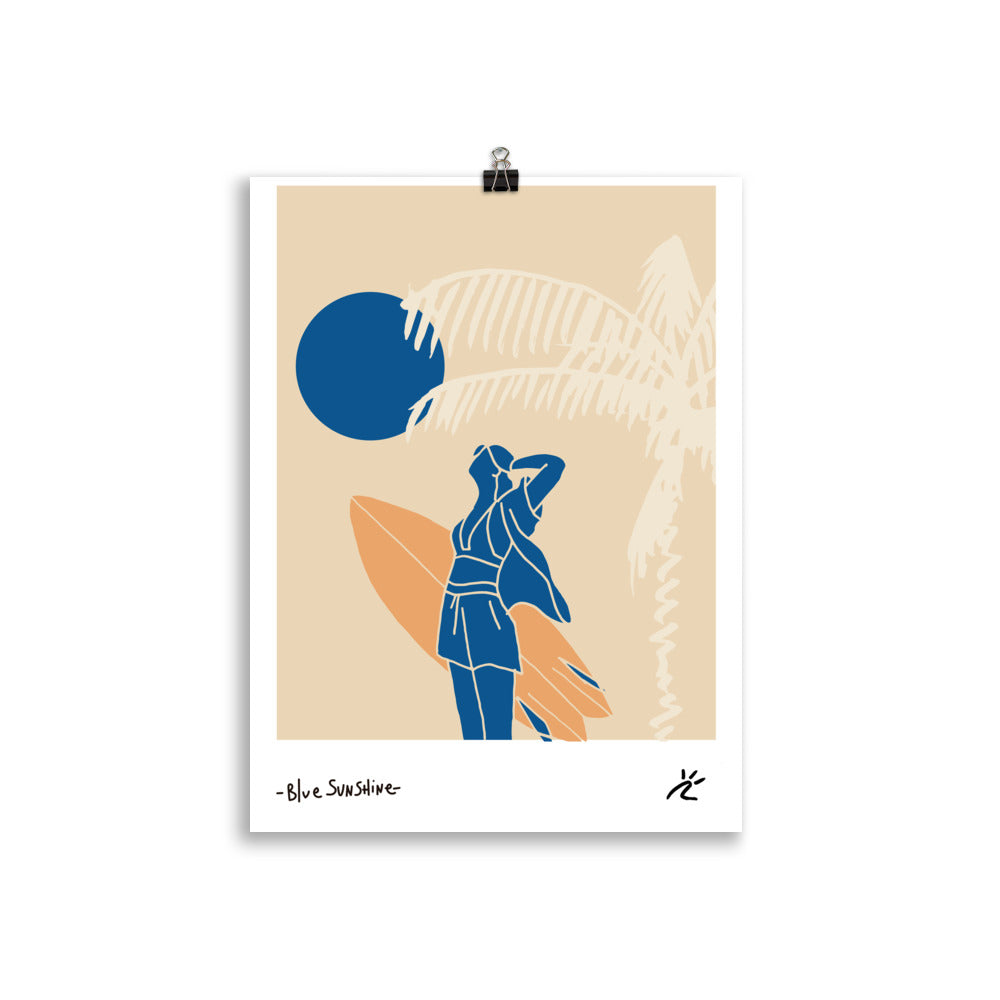 Impresión digital "BLUESUNSHINE"