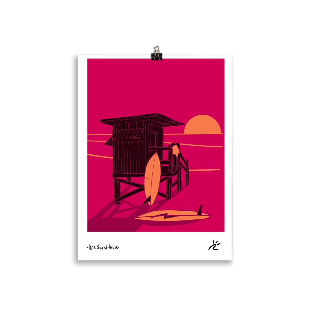 Impresión digital "LIFEGUARD HOUSE"