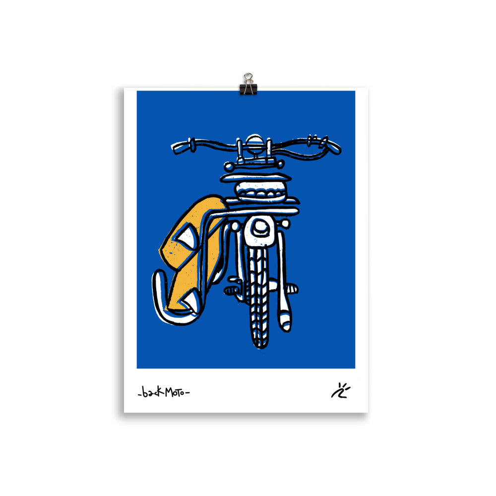 Impresión digital "BACKMOTO"