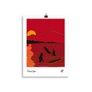 Impresión digital "LONG BYE"