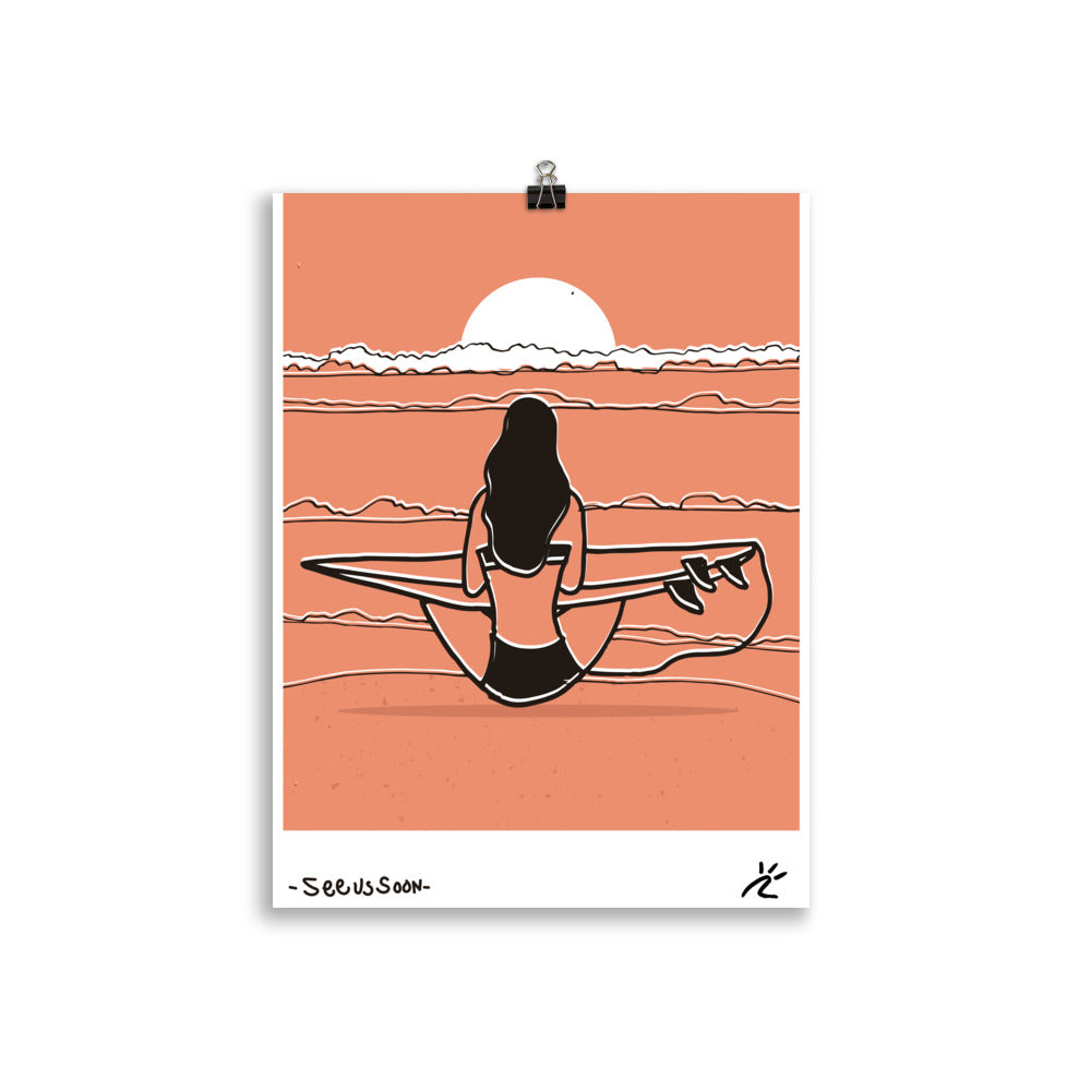 Impresión digital "SEE US SOON"