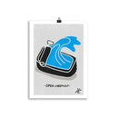 Impresión digital "Open carefully"