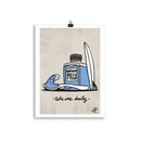 Impresión digital "Take one daily"