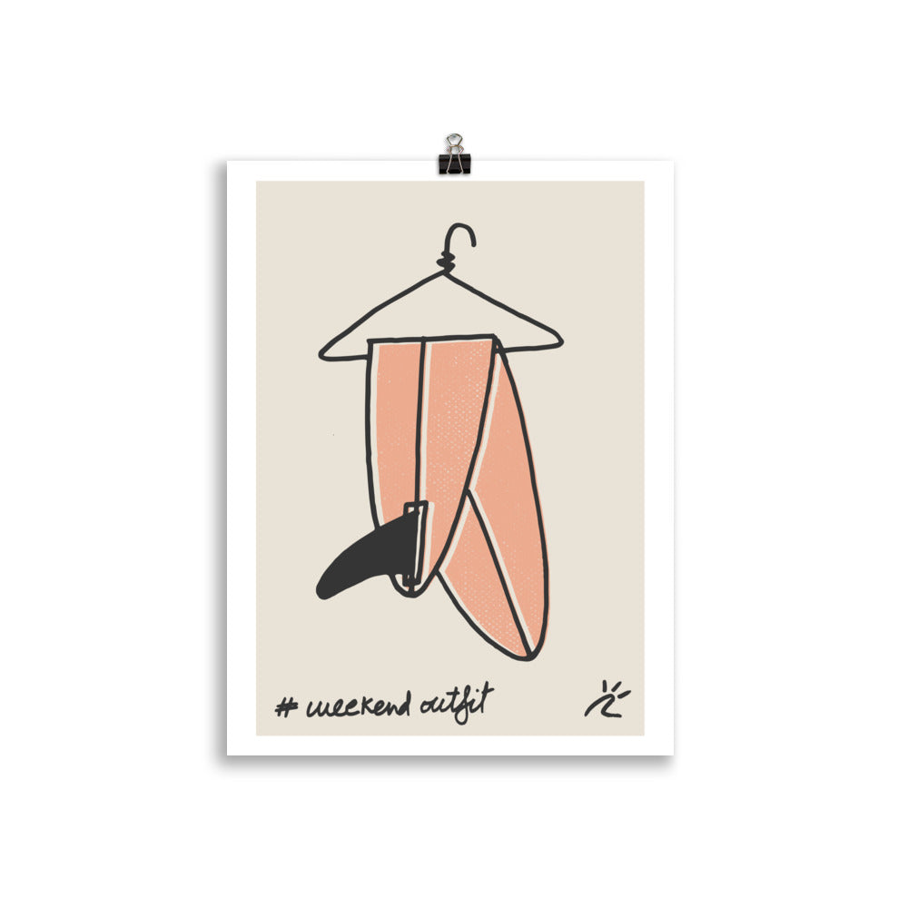 Impresión digital "Weekend Outfit"