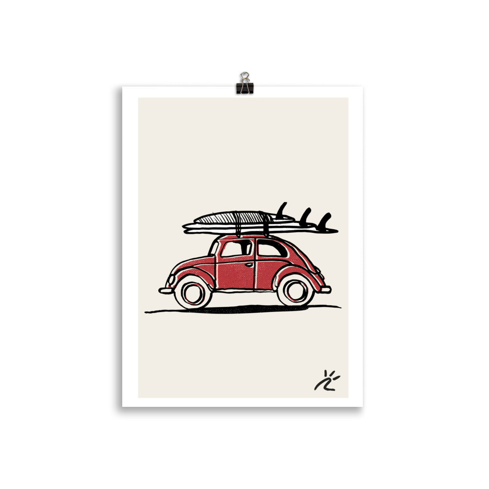 Impresión digital "Surfer Beetle"