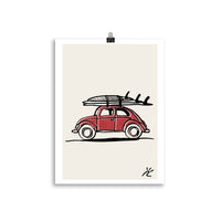 Impresión digital "Surfer Beetle"