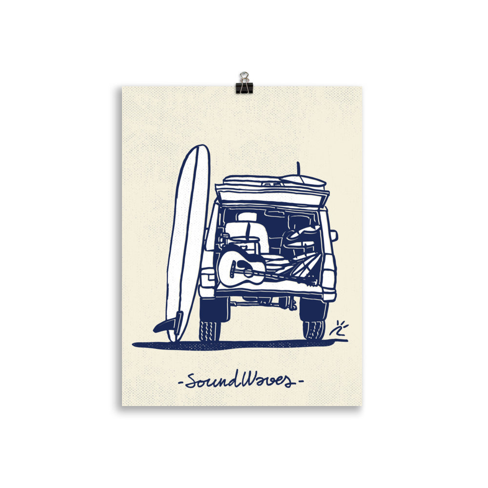 Impresión digital "SoundWaves"