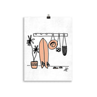 Impresión digital "Beach day"