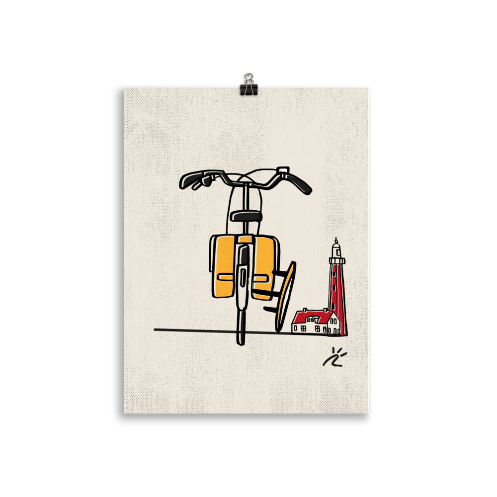 Impresión digital "Surf, bikes & lighthouses"