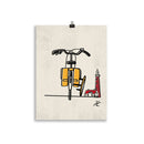 Impresión digital "Surf, bikes & lighthouses"