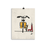 Impresión digital "Surf, bikes & lighthouses"