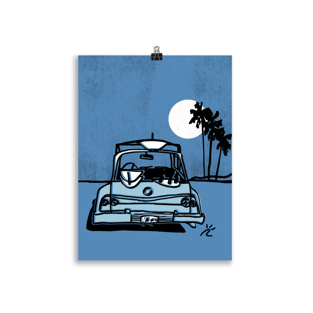 Impresión digital "Background Waves"