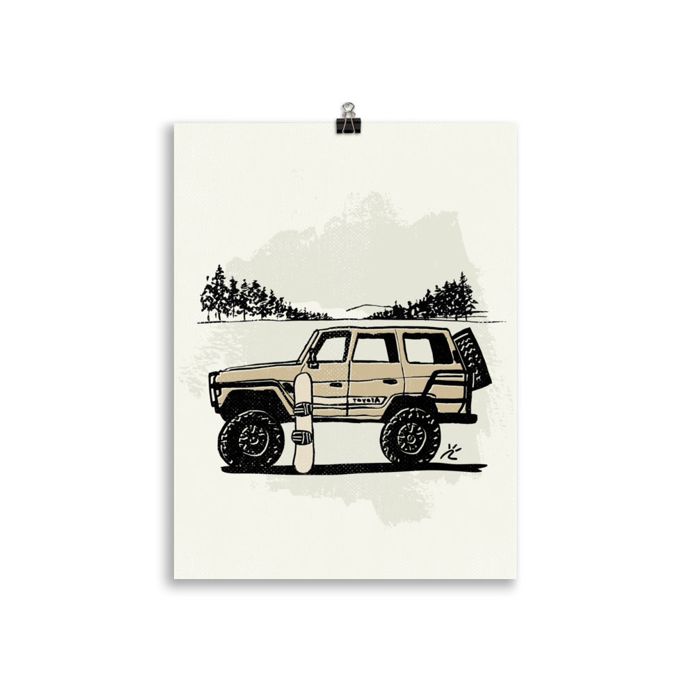 Impresión digital "Snow Beast"