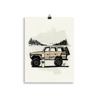 Impresión digital "Snow Beast"