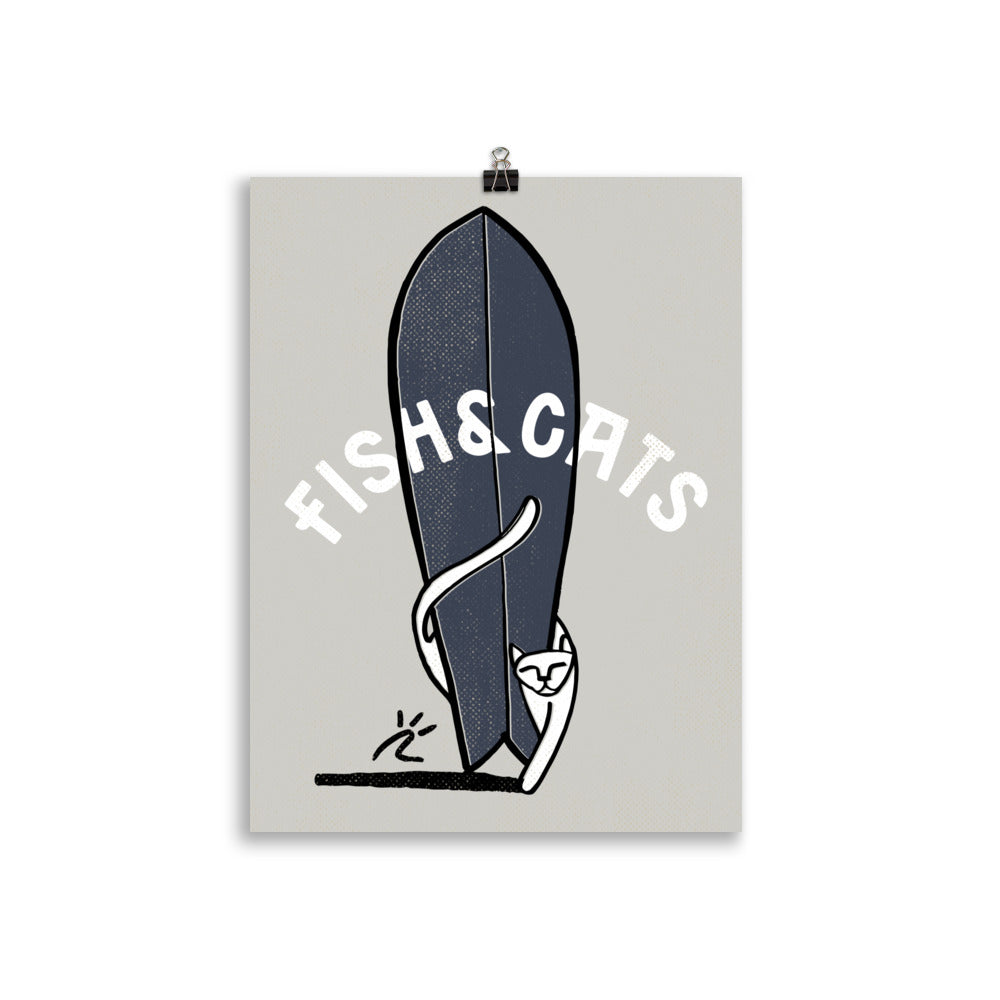 Impresión digital "Fish and cats"