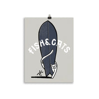 Impresión digital "Fish and cats"