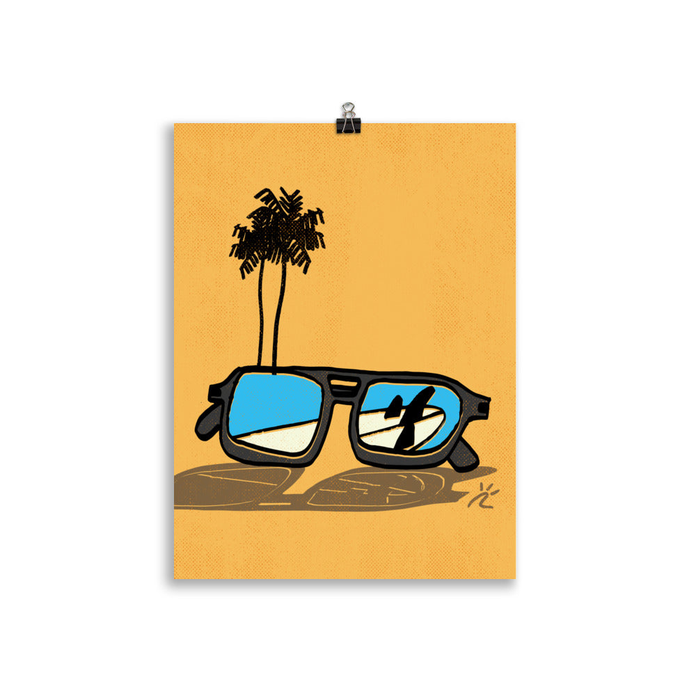 Impresión digital "Beach view"