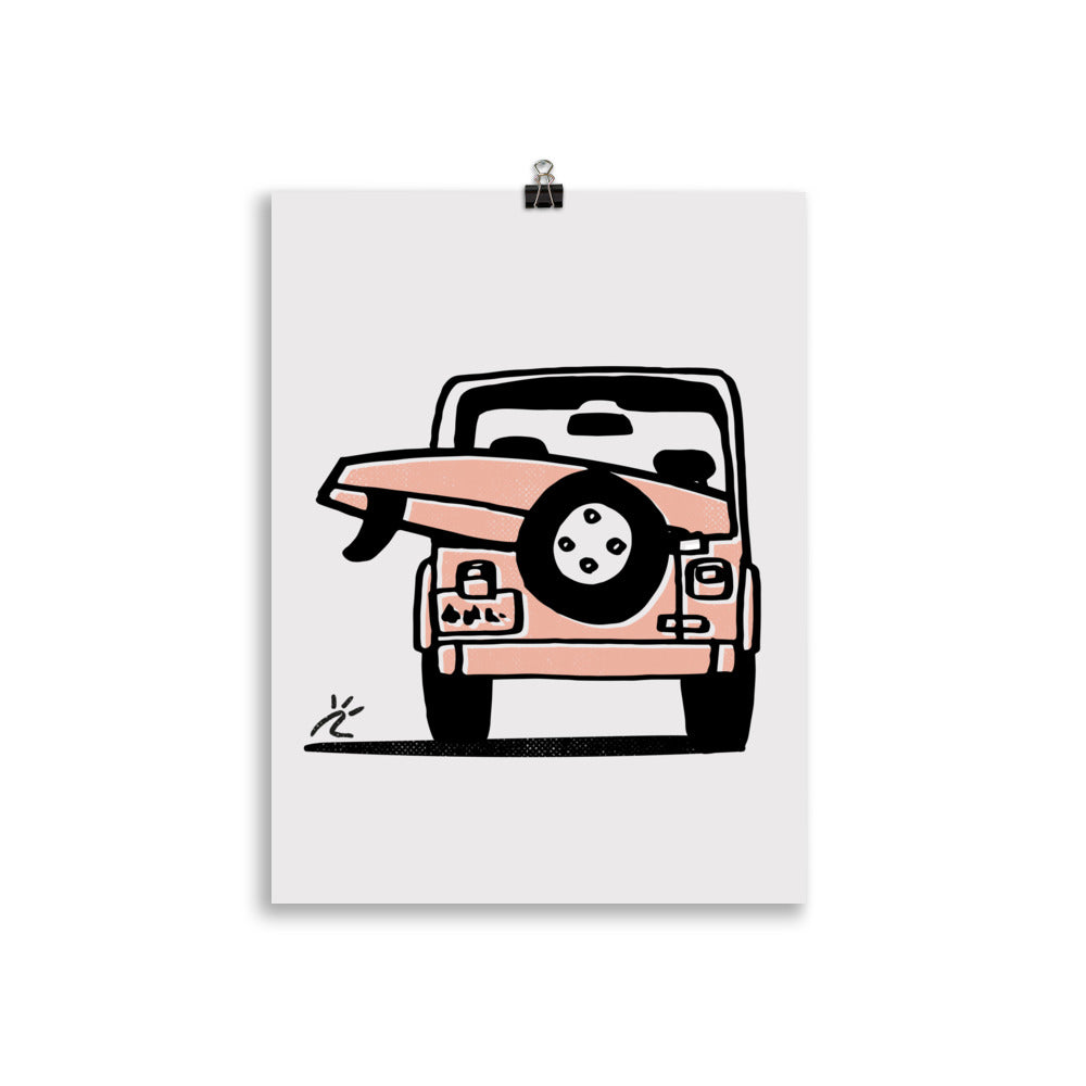 Impresión digital "Extra luggage"