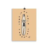 Impresión digital "Sand in my hair"