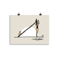 Impresión digital "Surfing Moms"