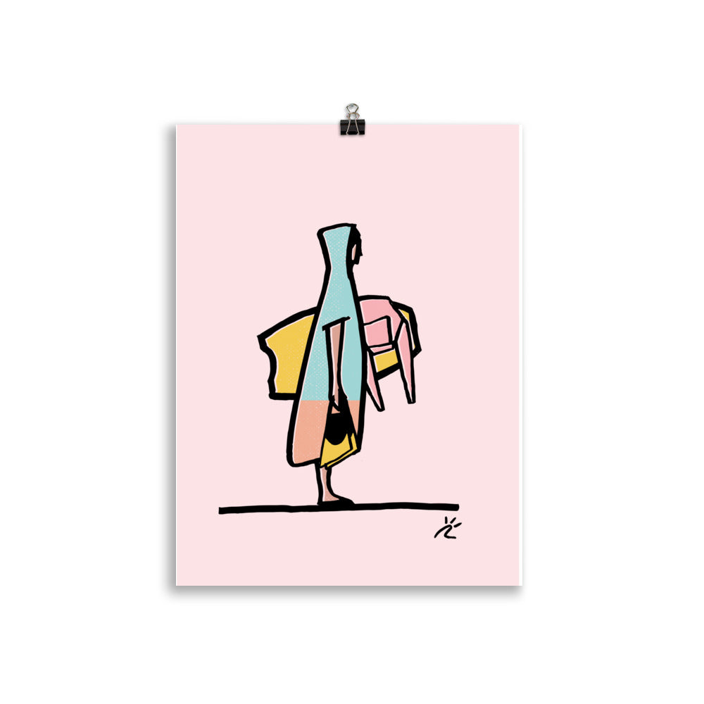 Impresión digital "Poncho time - Bodyboard Edition"