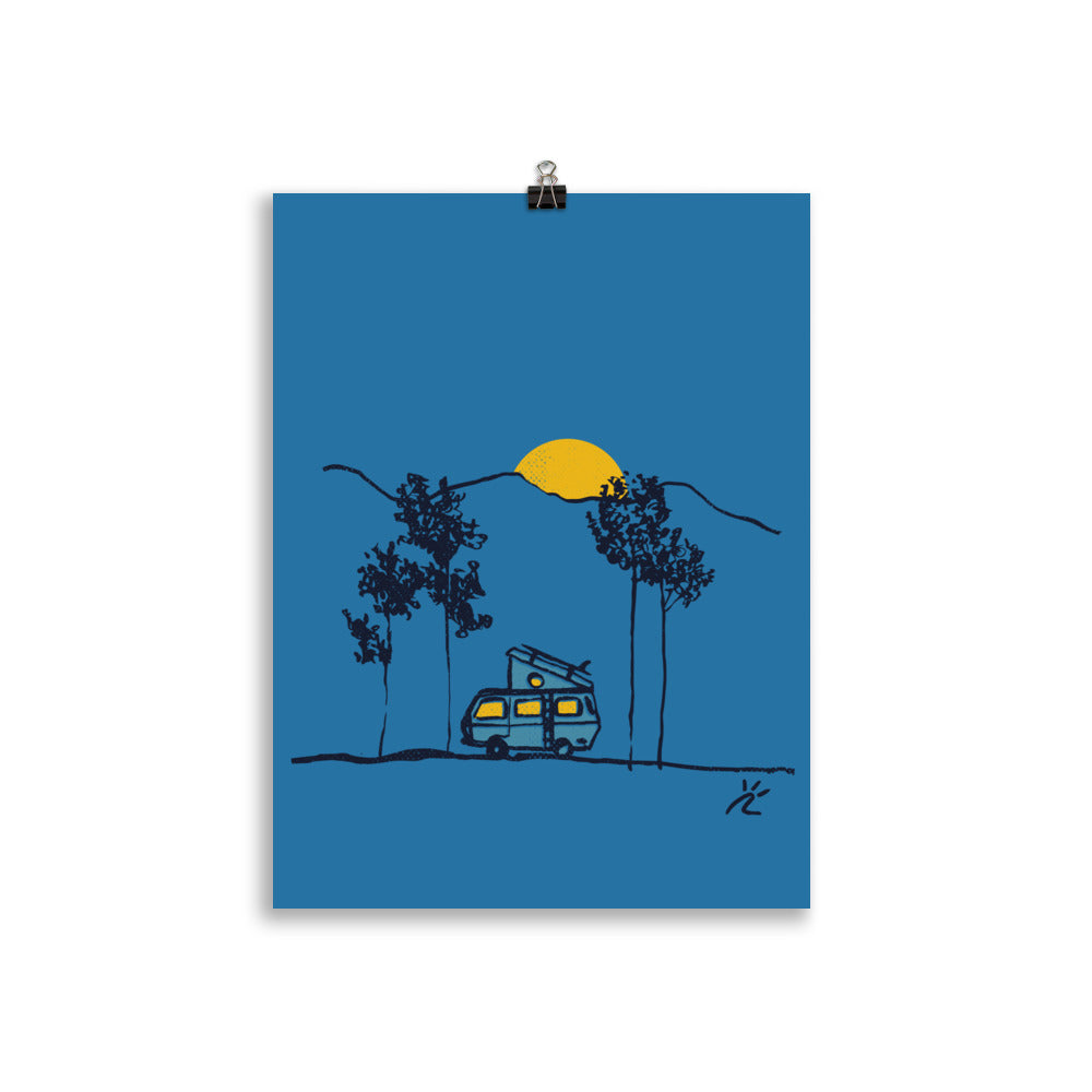 Impresión digital "Under the full moon"